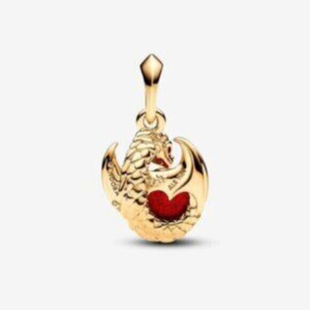 Pandora Game of Thrones Dragon Fire Dangle Charm - Picture 2 of 4